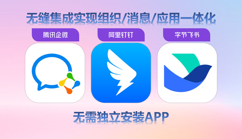 与钉钉/企微/飞书组织架构一体化